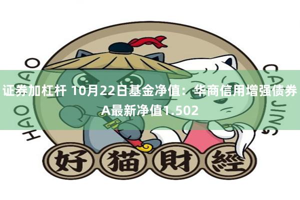 证券加杠杆 10月22日基金净值：华商信用增强债券A最新净值1.502